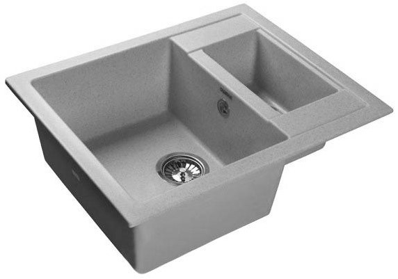 Кухонная мойка GranFest Quadro GF-Q610K (серый)
