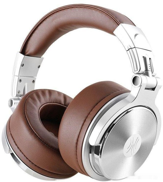 Наушники OneOdio Studio Pro 30 (серебристый/коричневый)