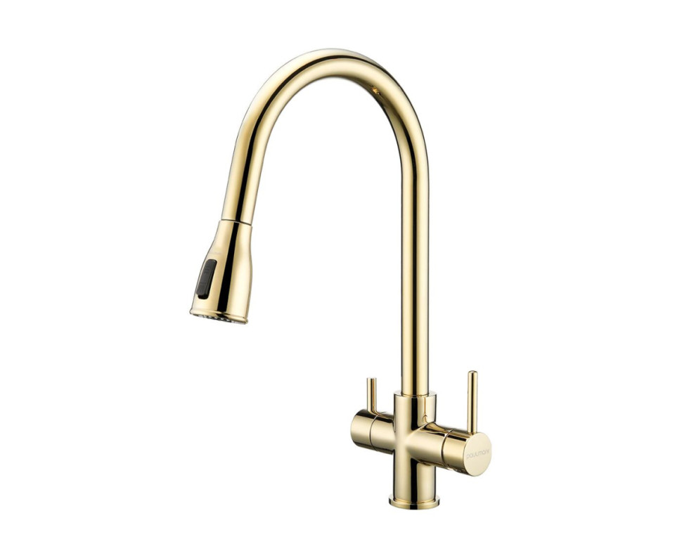 Смеситель Paulmark Lange La214212-SBG (золото/светлое брашированное золото)