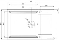 Кухонная мойка AquaSanita Tesa plus SQT 105 110 AW beige