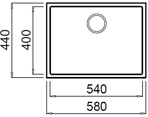 Кухонная мойка Elleci Quadra 110 Undermount K96 White