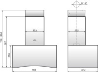 Вытяжка Elikor Дельта 60П-430-П3Д (белый)