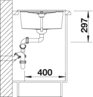 Кухонная мойка Blanco Metra 45S алюметаллик