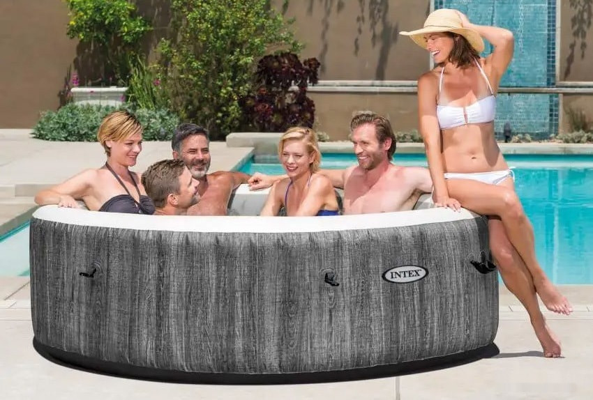 Бассейн INTEX Bubble Massage Deluxe 28442 (216x71)