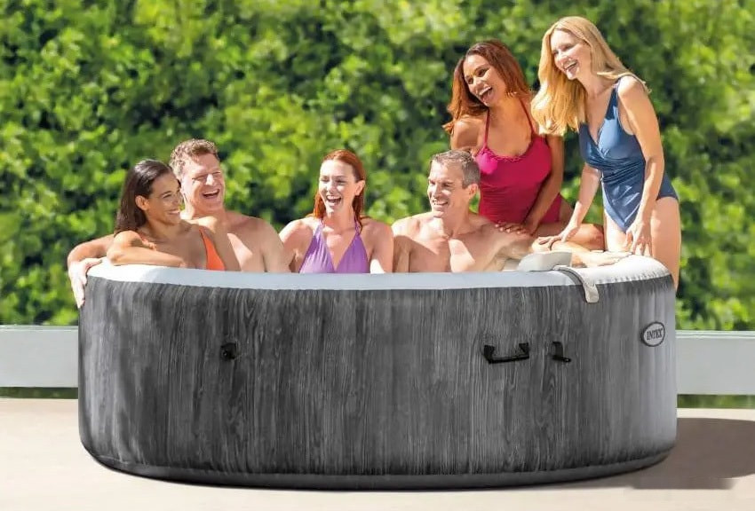 Бассейн INTEX Bubble Massage Deluxe 28442 (216x71)