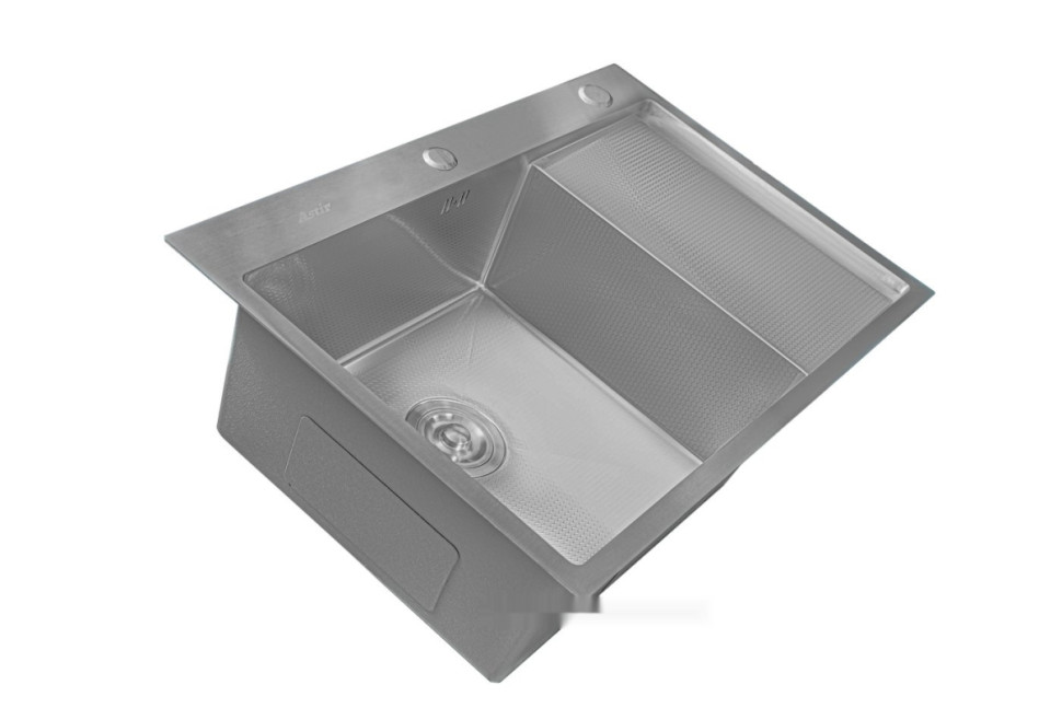 Кухонная мойка Astir Decor Satin C78x51L (с сифоном, дозатором и коландером)