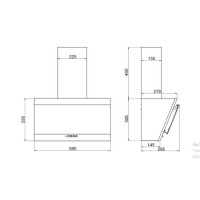 Вытяжка Elikor Титан 60П-430-К3Д нерж/черный