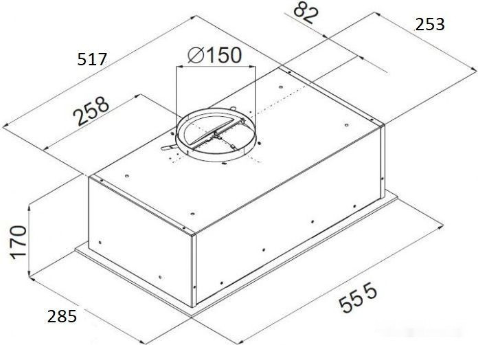 Вытяжка Ciarko Ultra 60 (черный)