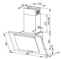 Вытяжка Weissgauff Gamma 60 PB WH LED