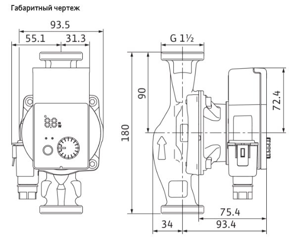 Циркуляционный насос Wilo Yonos Pico 25/1-4 [4215513]