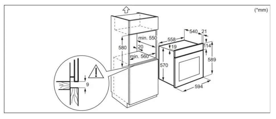 Духовой шкаф Electrolux EOD3H40BX