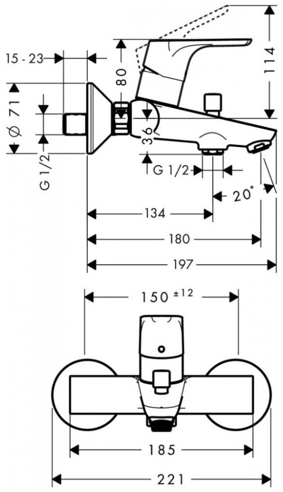 Смеситель Hansgrohe Focus E2 31940000