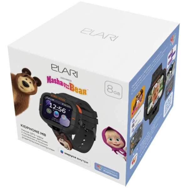 Детские умные часы Elari KidPhone MB (черный)