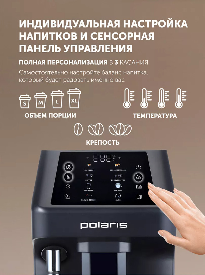 Кофемашина Polaris PACM 2048SW