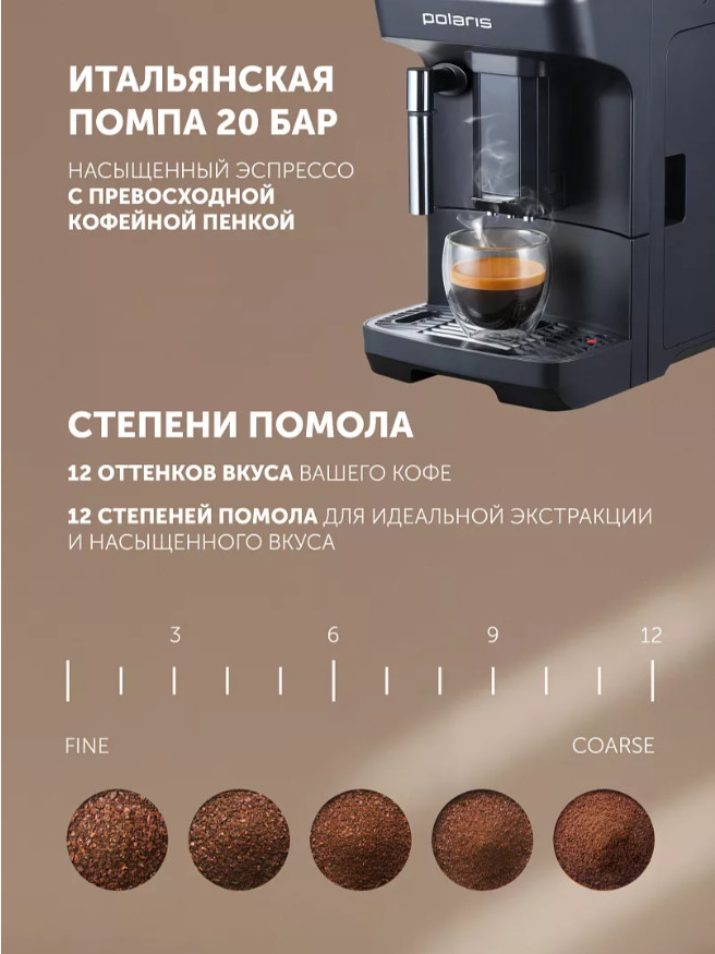 Кофемашина Polaris PACM 2048SW