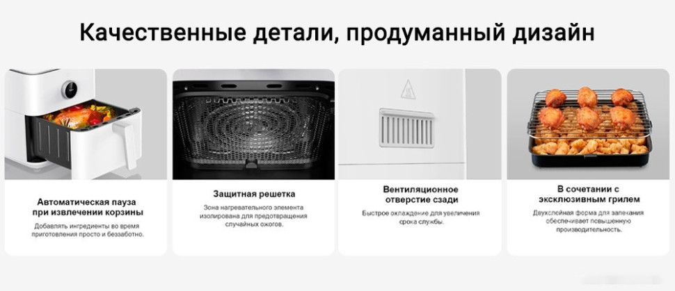 Фритюрница Xiaomi Smart Air Fryer 6.5L MAF10