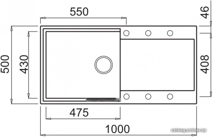 Кухонная мойка Elleci Easy 480 G68 Bianco