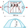 Палатка Tramp Mountain 3 V2 (зеленый)