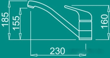 Смеситель Elleci Minerva G54 Nero