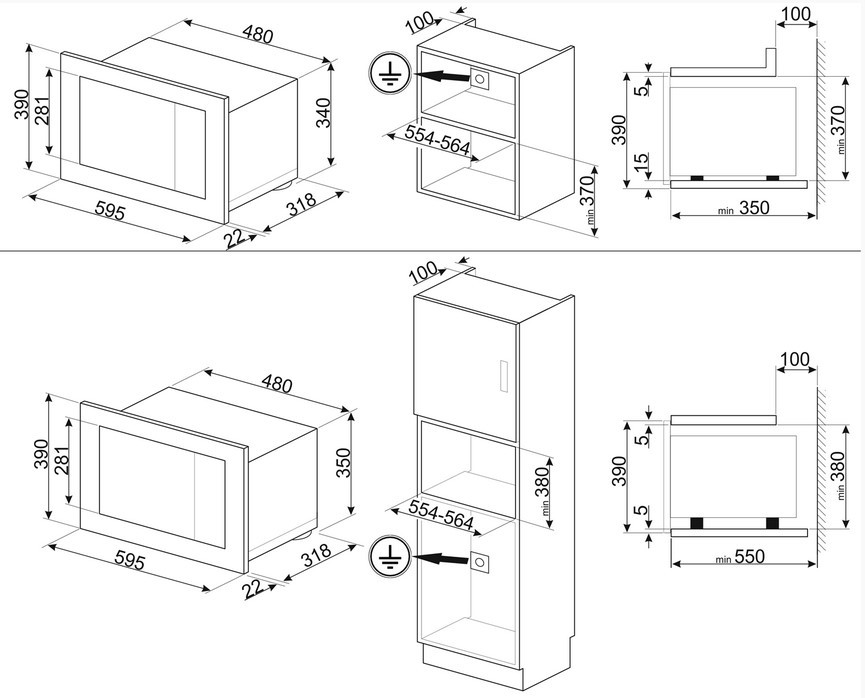 Микроволновая печь Smeg FMI320X2