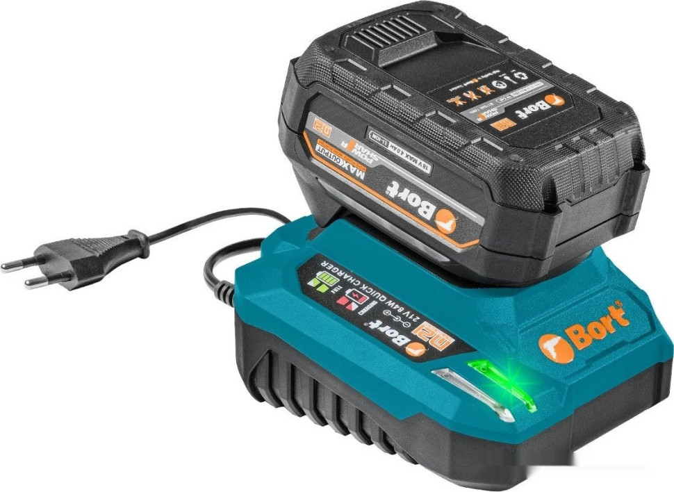 Ударная дрель-шуруповерт BORT BAB-21Ix2Li-XDK 93414943 (с 2-мя АКБ, кейс)