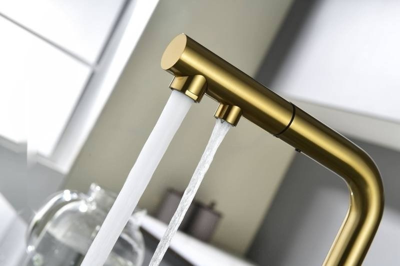 Смеситель Paulmark Serpentine Se213222-BG (золото/брашированное золото)