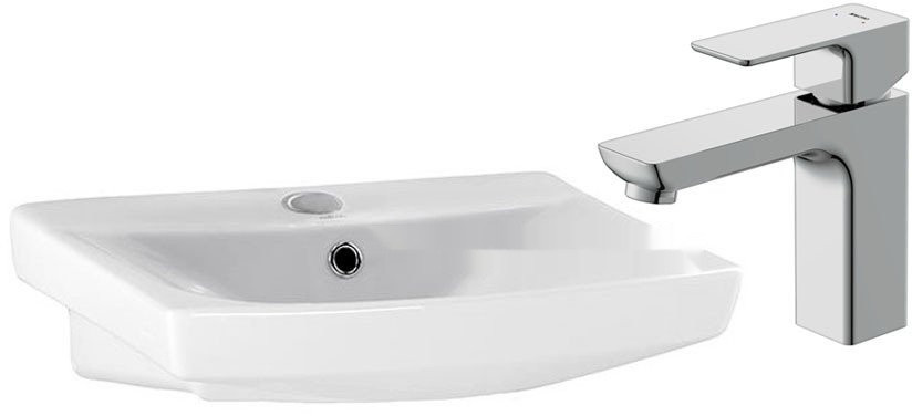 Умывальник Cersanit Carina 50 S-UM-CAR50/1 + 63039