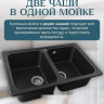 Кухонная мойка Saniteco Vetus (черный)