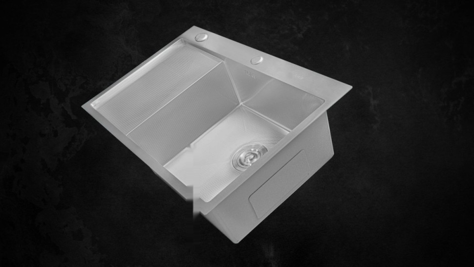 Кухонная мойка Astir Decor Satin C78x51R (с сифоном, дозатором и коландером)