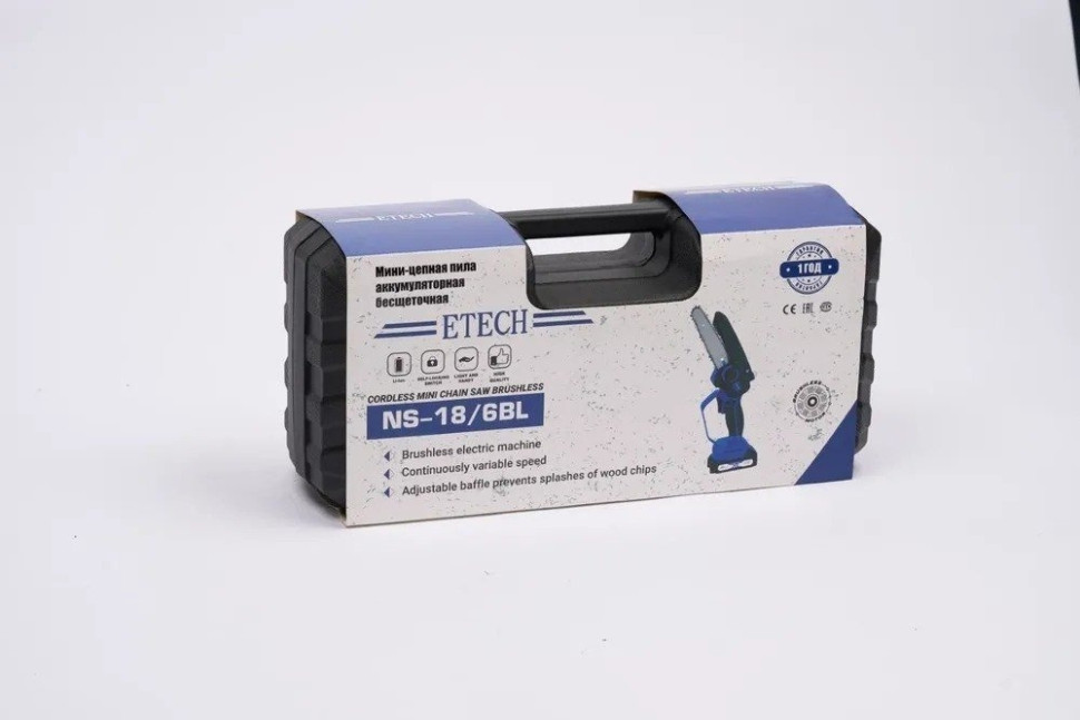 Аккумуляторная пила ETECH NS-18/6BL 25167 (с 2-мя АКБ, кейс)