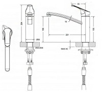 Смеситель Bravat Common F7234129CP