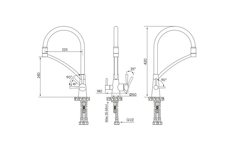 Смеситель Paulmark Siegen Si213111-SBG (золото/светлое брашированное золото)