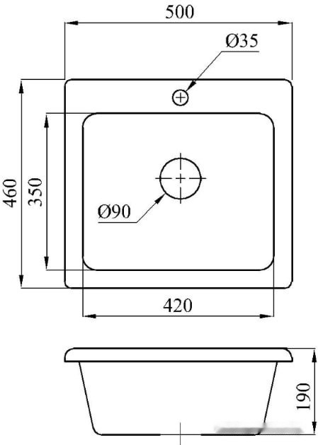 Кухонная мойка БелЭворс Mini (грей)