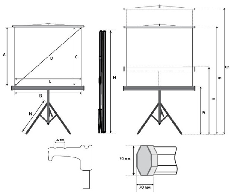 Проекционный экран Lumien LEV-100107