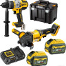 DeWALT DCK2016T2T (шуруповерт, УШМ, кейс)