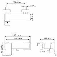 Смеситель Wasserkraft Aller 1062