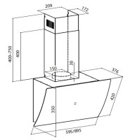 Вытяжка LEX Plaza GS 600 (белый)