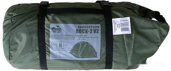 Палатка Tramp Rock 2 v2 (зеленый)
