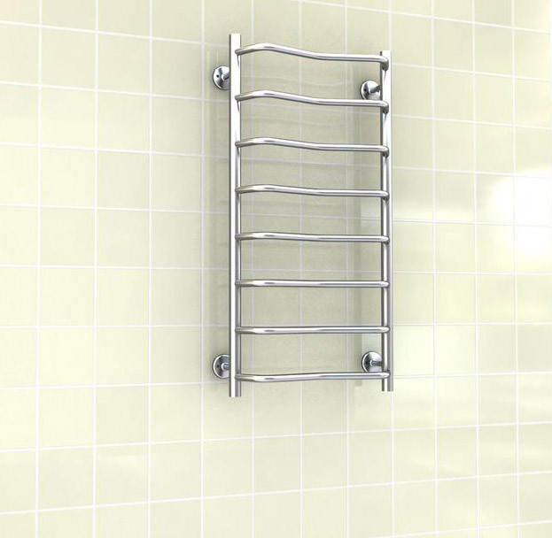 Полотенцесушитель Ростела Чайка нижнее подключение 1" 11 перекладин 120 см