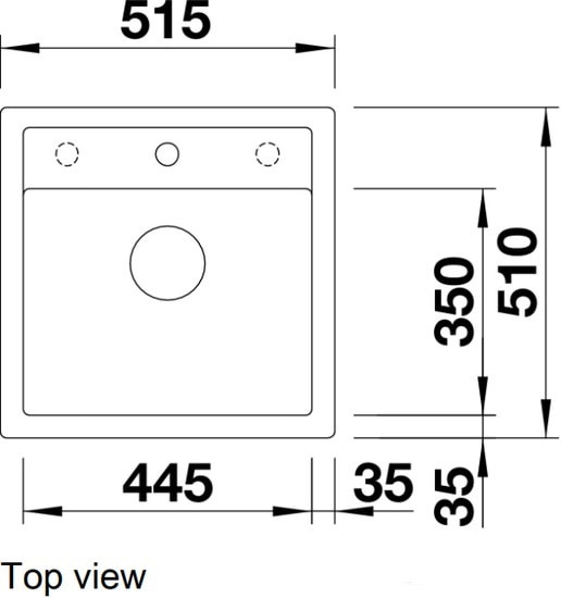 Кухонная мойка Blanco DALAGO 5 черный 525871