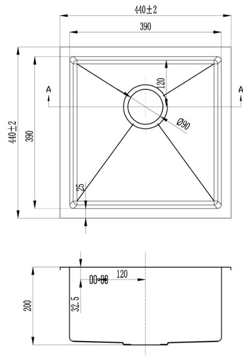 Кухонная мойка Zorg INOX RX-4444