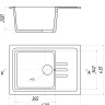 Кухонная мойка Gerhans B15 (оникс)