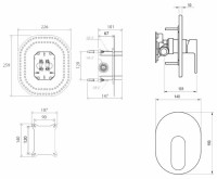 Смеситель Ravak Chrome CR 066.00 + R-box