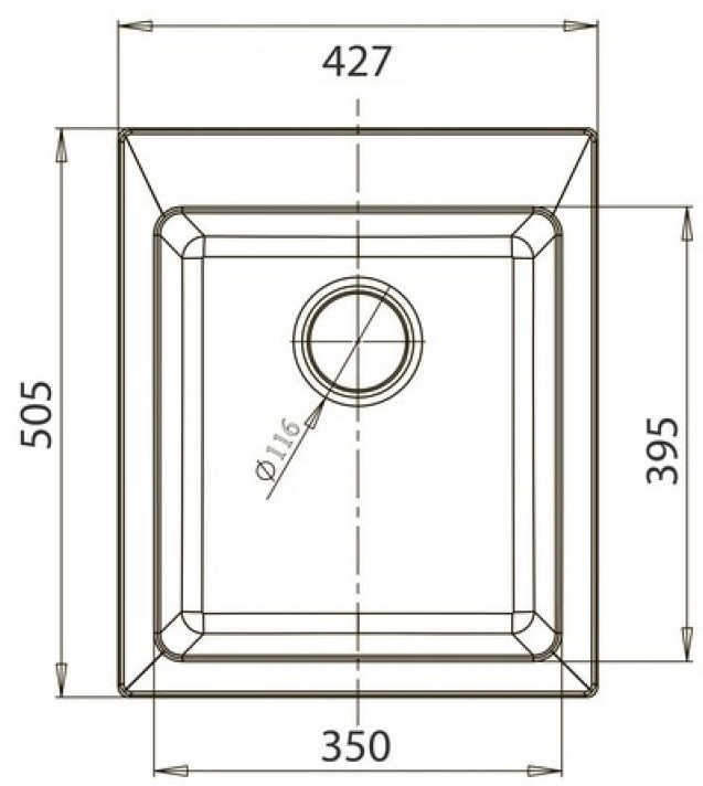 Кухонная мойка GranFest Practic GF-P505 (черный)