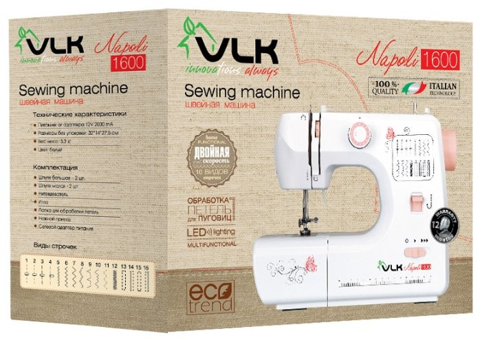 Швейная машина VLK Napoli 1600