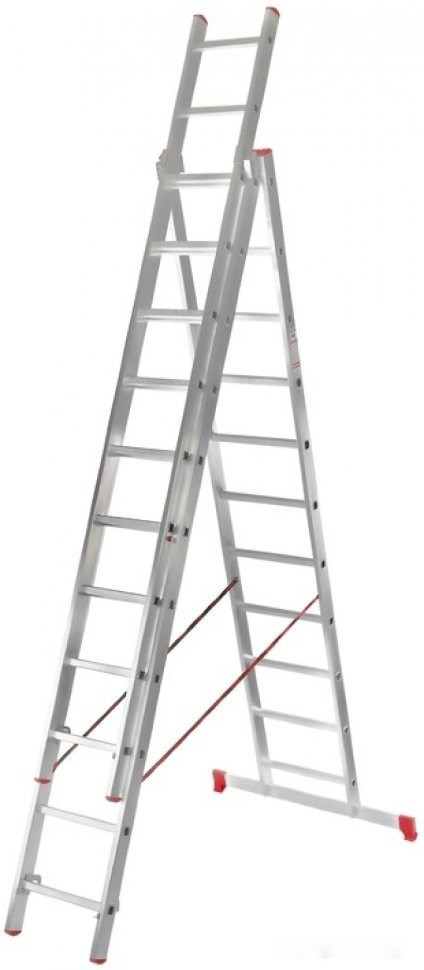 Лестница-стремянка Новая Высота NV 323 трёхсекционная усиленная 3x17 ступеней