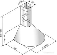 Вытяжка Elikor Эпсилон 50П-430-П3Л топленое молоко/золото