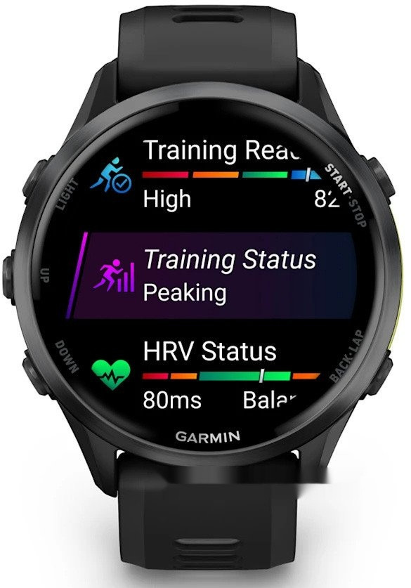Умные часы Garmin Forerunner 970 47 мм (темно-серый/серый)