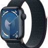 Умные часы Apple Watch Series 9 41 мм (алюминиевый корпус, полуночный/полуночный, нейлоновый ремешок)