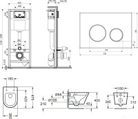Унитаз Lavinia Boho Biore Compacto Rimless 7 в 1 87040090 (хром пластик)